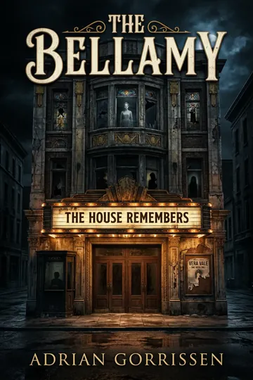The Bellamy supernatural theatre thriller book cover by Adrian Gorrissen